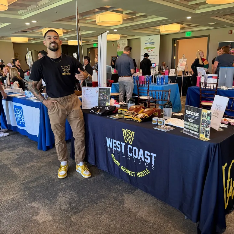 West Coast Athletics at a Placentia Chamber of Commerce business expo