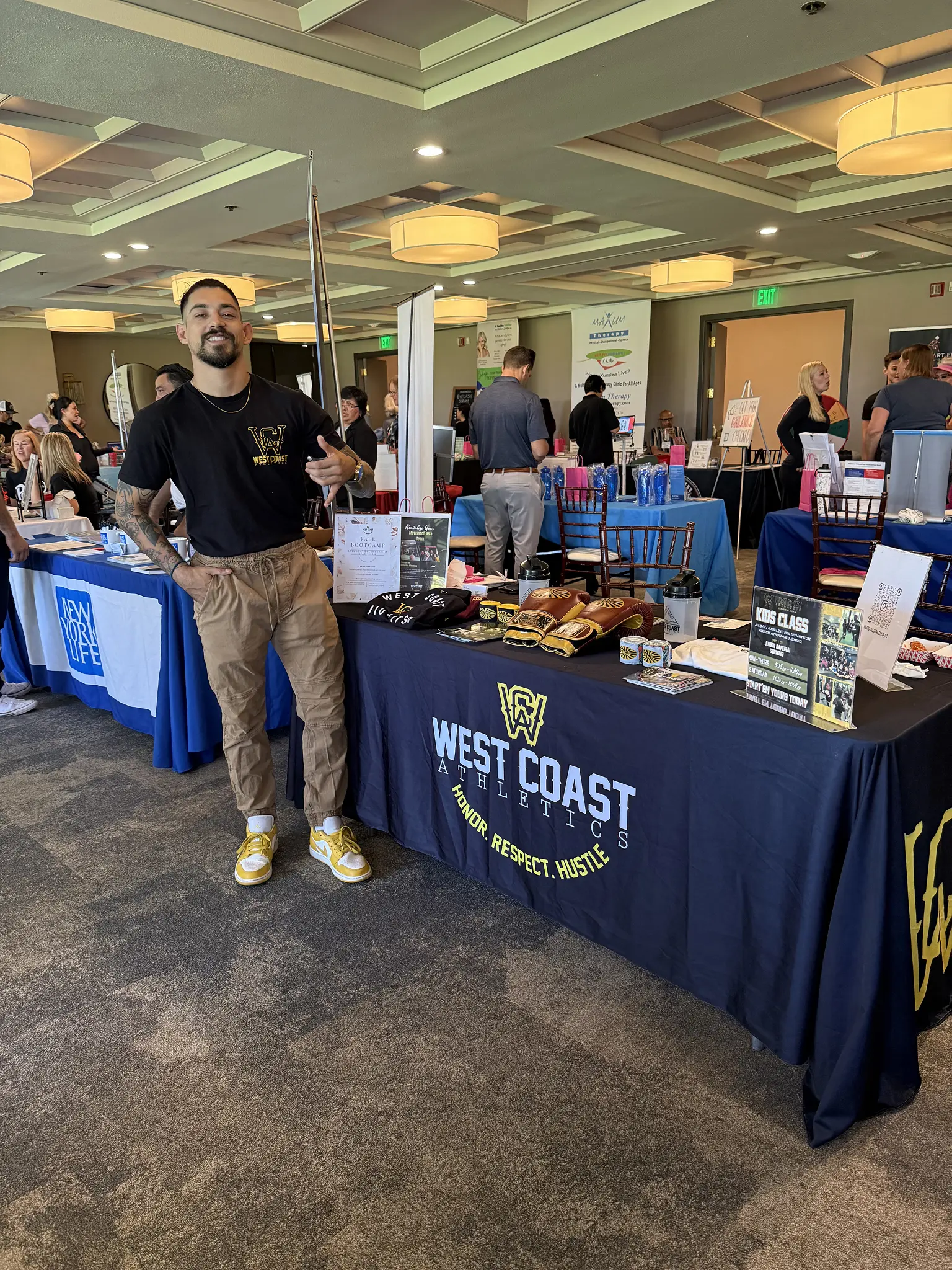 West Coast Athletics at a community health expo